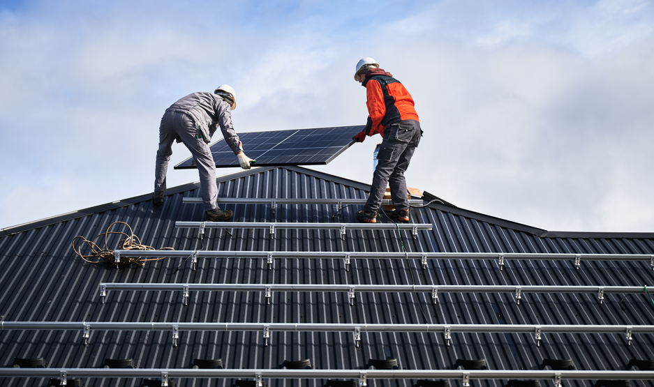 Instalación solar en edificio residencial